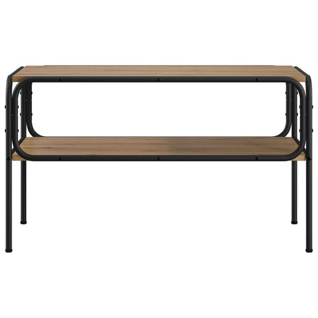 Vidaxl bijzettafel artisanaal eiken 100 x 50 x 46 cm bewerkt hout