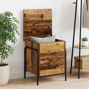 Vidaxl opbergbox oud hout 80 x 40 x 49,5 cm bewerkt hout