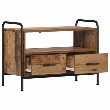 Vidaxl tv-meubel 67,5 x 33 x 50 cm oud hout bewerkt hout