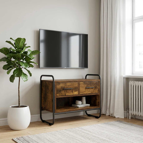 Vidaxl tv-meubel 60 x 30 x 50 cm gerookt eiken bewerkt hout