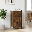 Vidaxl dressoir gerookt eiken 97 x 33 x 81 cm bewerkt hout