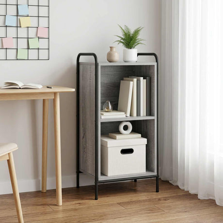 Vidaxl boekenkast 55,5 x 33 x 174 cm bewerkt hout grijs sonoma