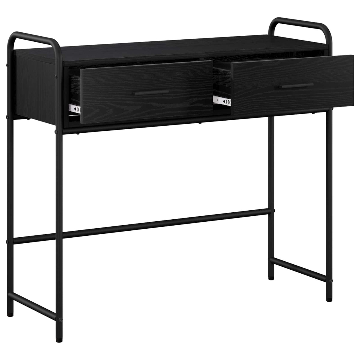 Vidaxl consoletafel zwart eiken 90 x 33 x 80,5 cm bewerkt hout