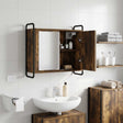 Vidaxl hangend badkamerkast gerookt eiken 64 x 20 x 56,5 cm
