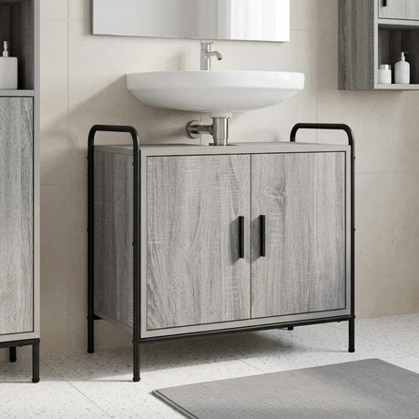 Vidaxl badkamerkast grijs sonoma 65,5 x 34 x 61 cm bewerkt hout