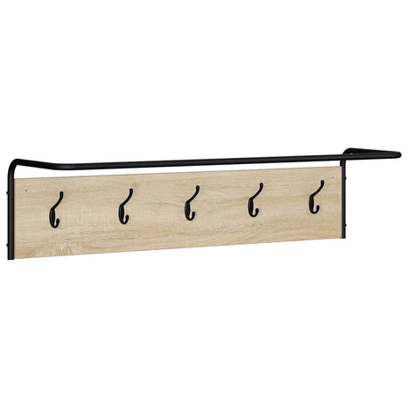 Vidaxl kapstok sonoma eiken 100 x 30 x 25 cm bewerkt hout