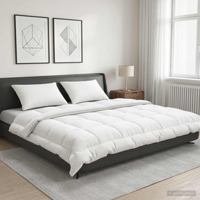 Vidaxl dekbed trier 200x240 cm zomer 140 gsm 100% australische wol wit
