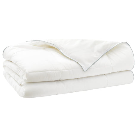 Vidaxl dekbed trier 135x220 cm zomer 140 gsm 100% australische wol wit