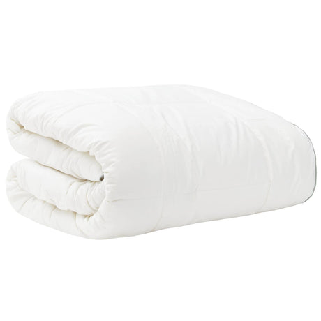 Vidaxl dekbed 140x200 cm winter 450 gsm australisch wol wit