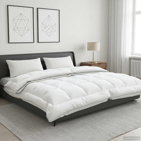 Vidaxl dekbed 200x220 cm 4 seizoenen 200+300 gsm australisch wol wit