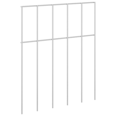 Vidaxl tuin schuttingpaneel 48 st 25 x 30 cm gegalvaniseerd staal