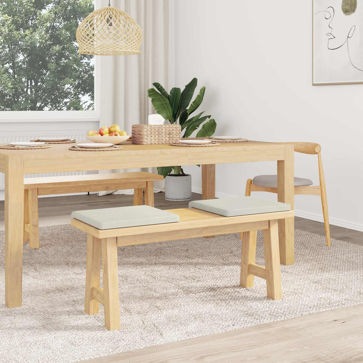 Vidaxl bankkussen 2 st fluweel crèmekleurig diepte 35 cm
