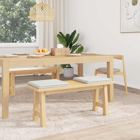 Vidaxl bankkussen 2 st pluche corduroy crèmekleurig diepte 35 cm