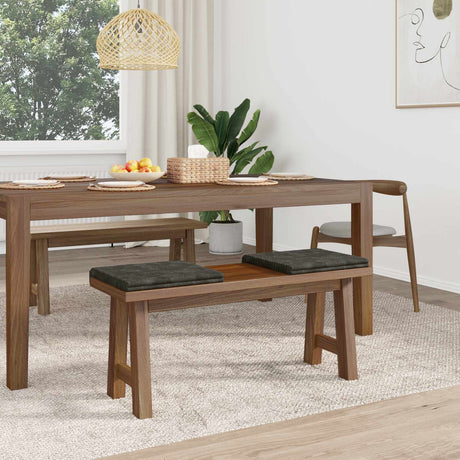 Vidaxl bankkussen 2 st pluche corduroy antraciet diepte 35 cm