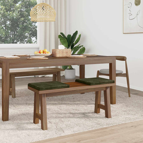 Vidaxl bankkussen 2 st pluche corduroy groen diepte 35 cm