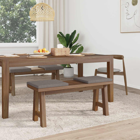 Vidaxl bankkussen 4 st stof taupe diepte 35 cm