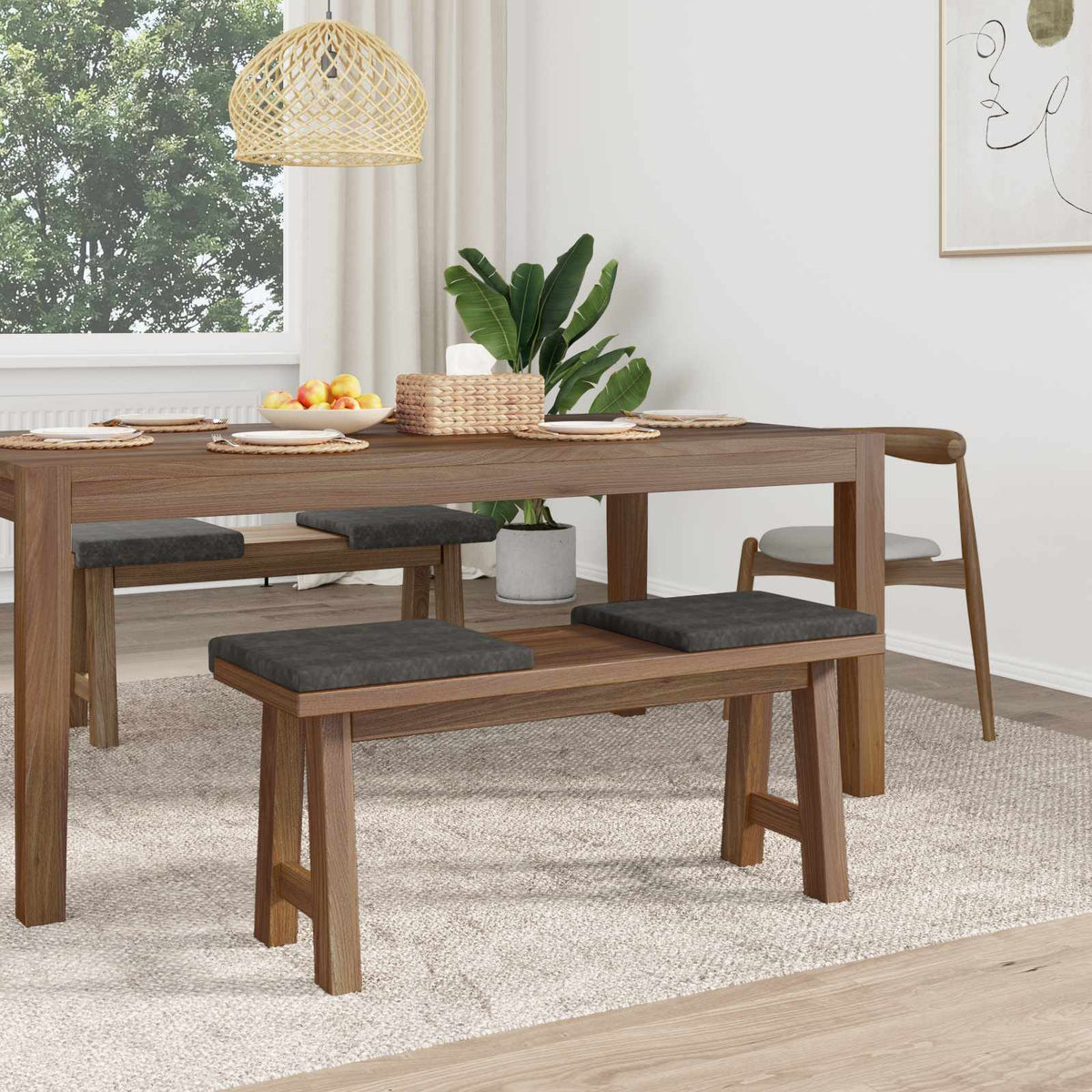Vidaxl bankkussen 4 st kunstleer zwart diepte 35 cm