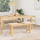Vidaxl bankkussen 4 st microvezel beige diepte 35 cm
