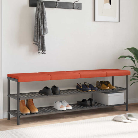 Vidaxl bankkussen 4 st corduroy rood-oranje diepte 35 cm