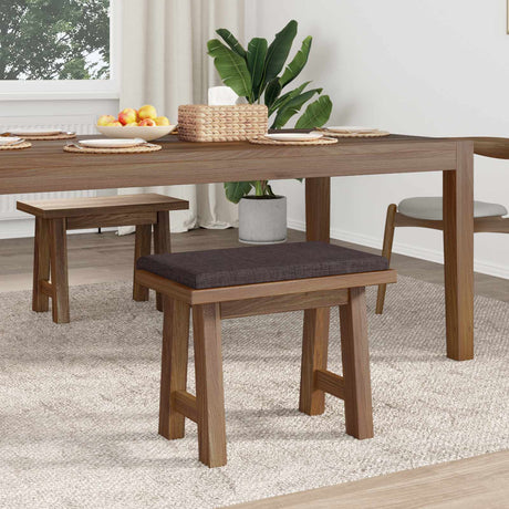 Vidaxl bankkussen stof donkerbruin diepte 35 cm