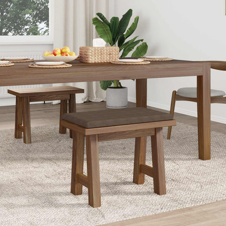 Vidaxl bankkussen microvezel bruin diepte 35 cm