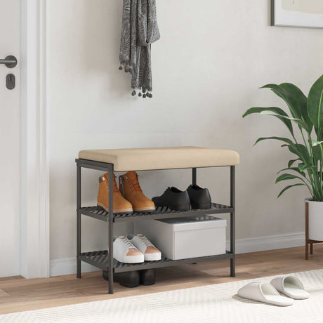 Vidaxl bankkussen microvezel crèmekleurig diepte 35 cm