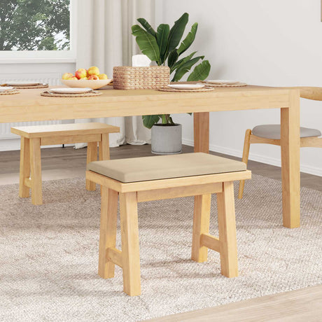 Vidaxl bankkussen microvezel crèmekleurig diepte 35 cm
