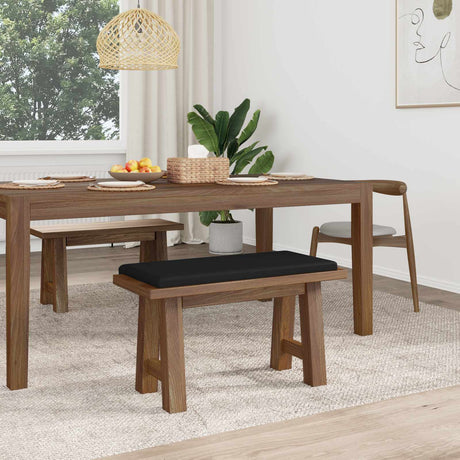 Vidaxl bankkussen microvezel zwart diepte 35 cm