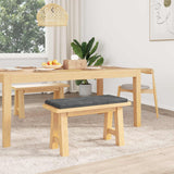 Vidaxl bankkussen pluche corduroy lichtgrijs diepte 35 cm