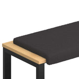 Vidaxl bankkussen sherpa stof donkergrijs diepte 35 cm