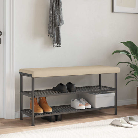 Vidaxl bankkussen microvezel crèmekleurig diepte 35 cm