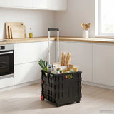 Vidaxl kar zwart en rood 35 x 39 x 92 cm pp en elastomeer