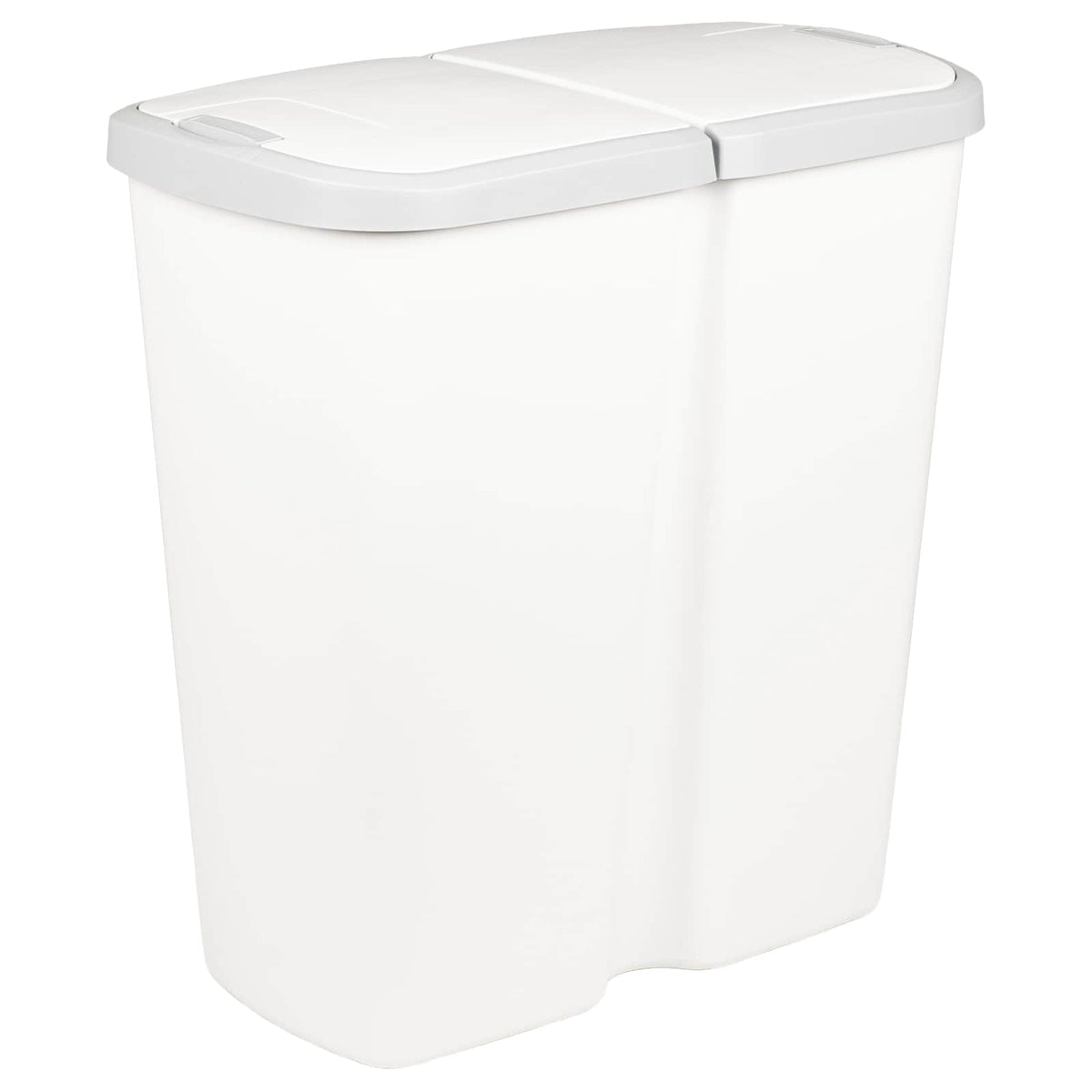 Vidaxl afvalbak wit 48,5 x 28 x 51 cm pp