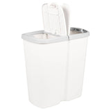Vidaxl afvalbak wit 48,5 x 28 x 51 cm pp