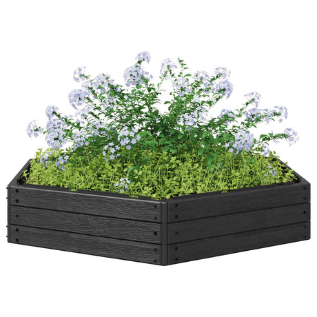 Vidaxl verhoogd bed zwart 148 x 129 x 25 cm pp