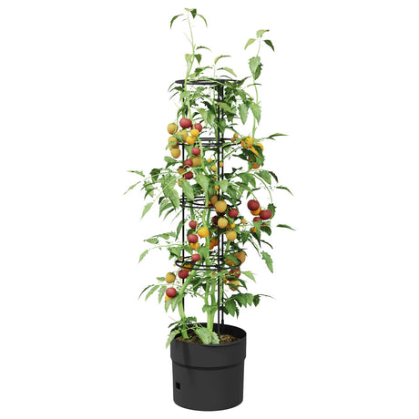 Vidaxl tomatenkweker zwart ø 32 x 127 cm pp