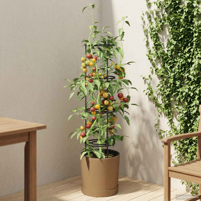 Vidaxl tomatenteler naturo eco ø 39 x 139 cm wpc