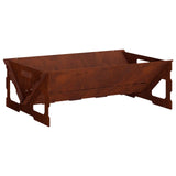 Vidaxl vuurkorf roestkleurig 60 x 40 x 20 cm weervast staal