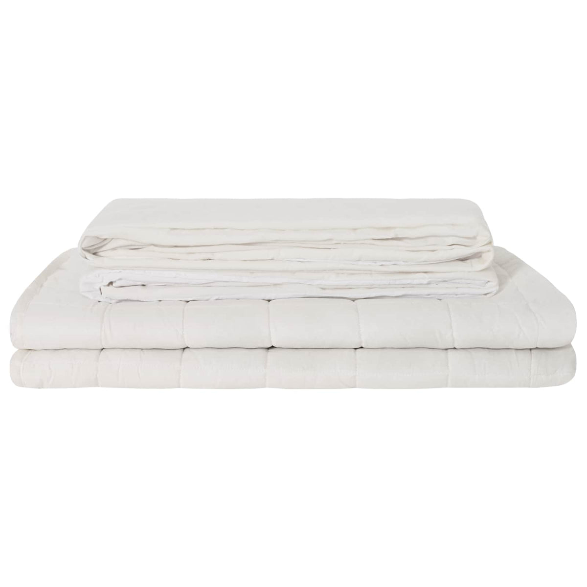 Vidaxl verzwaarde dekens wit 150 x 200 cm 7 kg 100% katoen 205t