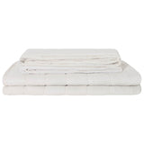 Vidaxl verzwaarde dekens wit 150 x 200 cm 7 kg 100% katoen 205t