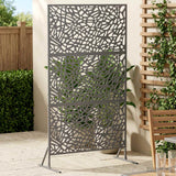 Vidaxl privacyscherm 100 x 50 x 180 cm staal antraciet