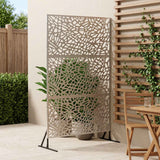 Vidaxl privacyscherm 100 x 50 x 180 cm roestvrij staal zilver