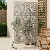 Vidaxl privacyscherm 100 x 50 x 180 cm gegalvaniseerd staal zilver