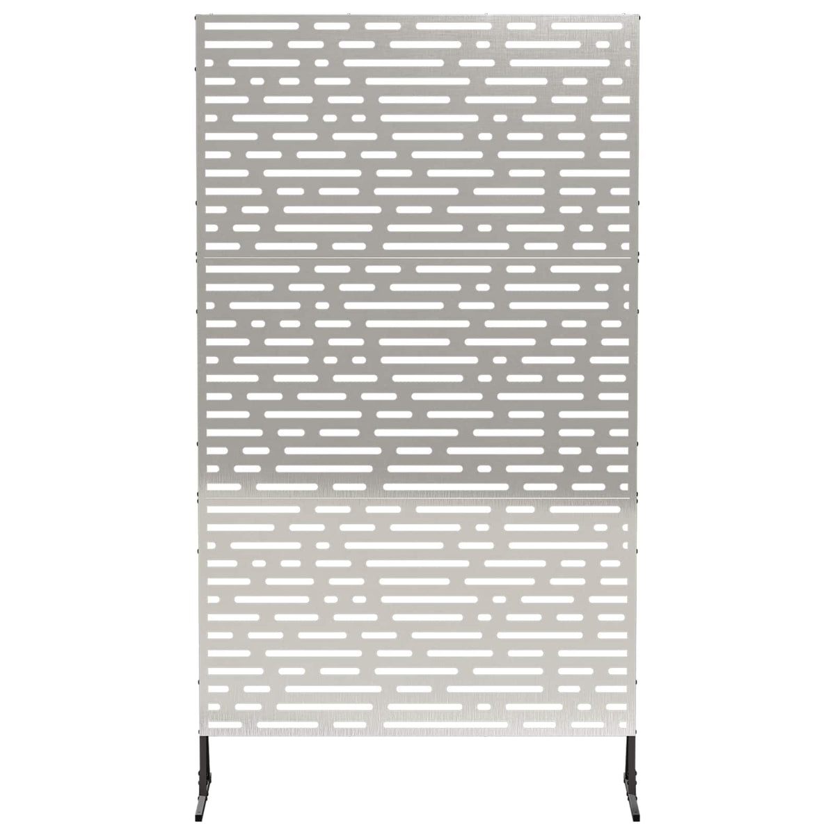 Vidaxl privacyscherm 100 x 50 x 180 cm roestvrij staal zilver