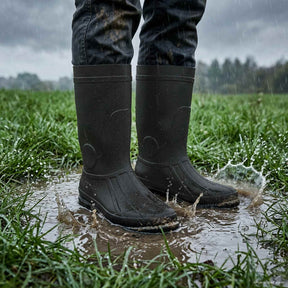 Vidaxl regenlaarzen pvc maat 46 zwart