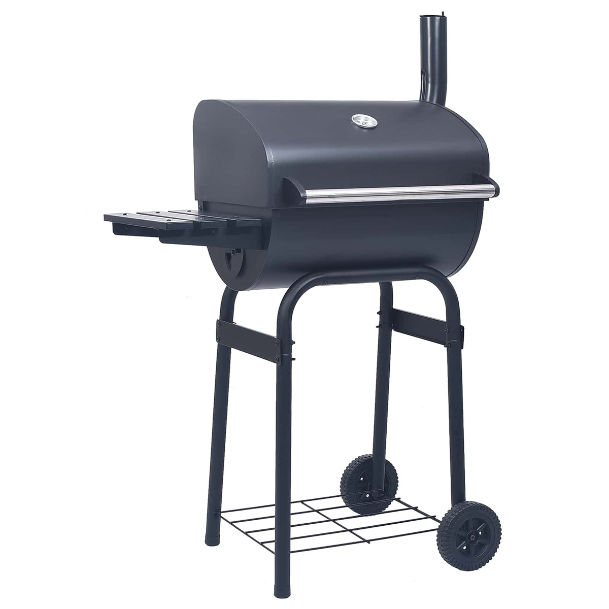Vidaxl houtskoolbarbecue 75 x 48 x 120 cm zilver