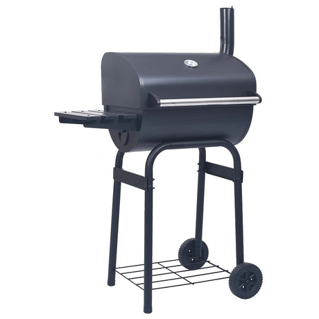 Vidaxl houtskoolbarbecue 75 x 48 x 120 cm zilver