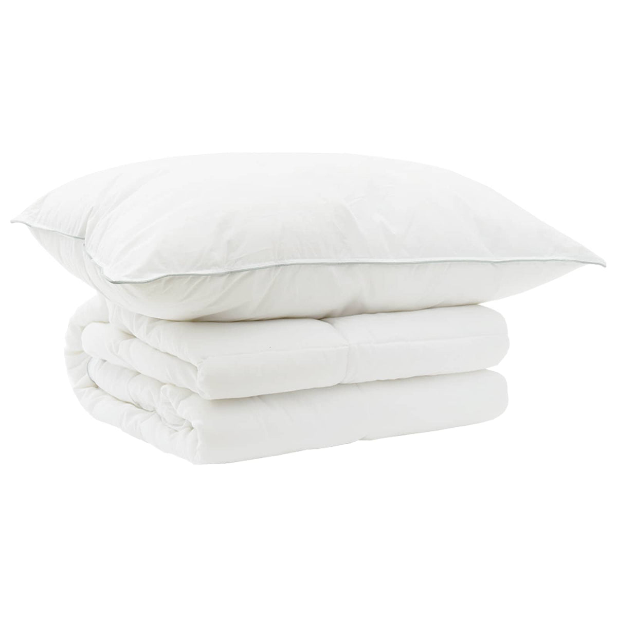 Vidaxl dekbed en kussen set 2 st 137x200 cm zomer 200 gsm wol wit