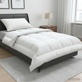 Vidaxl dekbed en kussen set 2 st 152x203 cm zomer 200 gsm wol wit