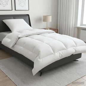 Vidaxl dekbed en kussen set 2 st 135x200 cm 4 seizoenen 300 gsm wol